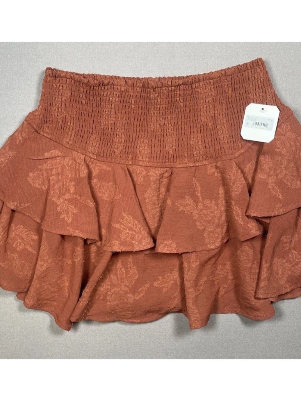 NWT Altard State Ruffled Lined Arabian Spice Mini Skort - Women Size Large